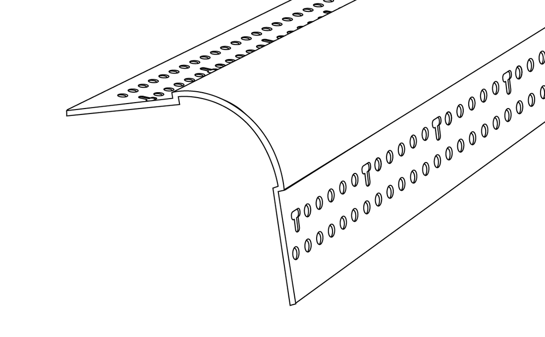 19mm Bullnose 90º External Corner Bead Trim-Tex