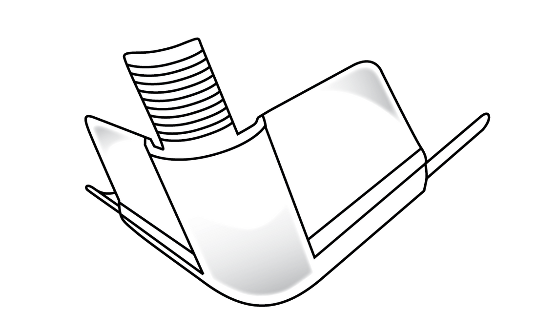 19mm Bullnose 90º 3 Way External Corner Piece Trim-Tex
