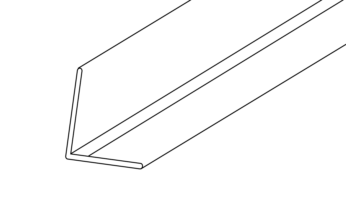 22mm Flex Grid Angle 2.4m Trim-Tex (63pc)