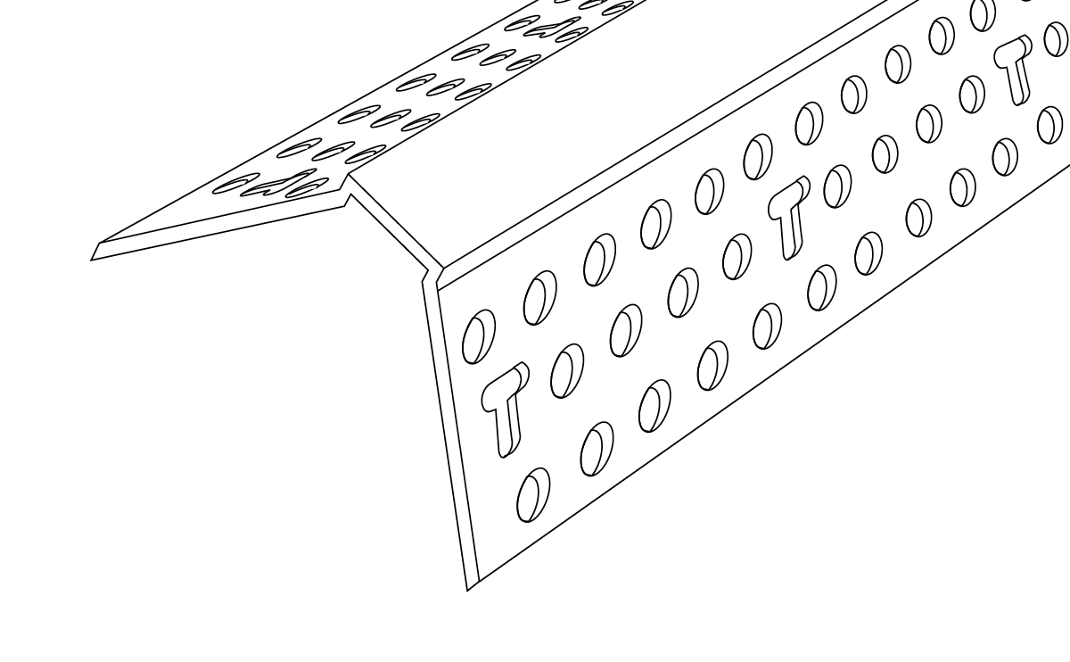 19mm Chamfer 90º Corner Bead 3.0 Trim-Tex (30pc)