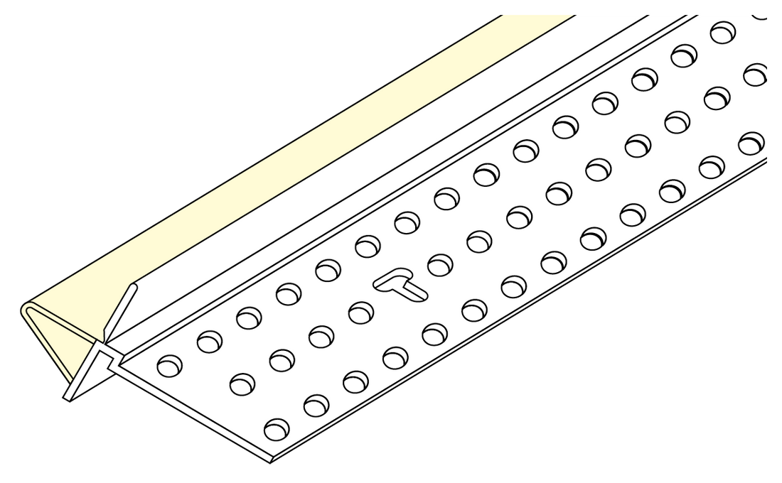 Wall Mounted Deflection Bead 3.0m Trim-Tex (48pc)