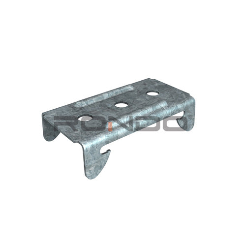 Rondo 157 - 17mm (h) x 77mm (w) Direct Fix Clip - 155 Furring Channel to Masonry/Concrete