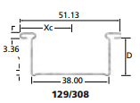 #129 - 28mm Furring Channel 3000mm