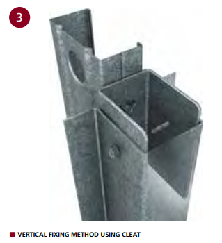 #535 Top Hat Fixing Cleat 50 X 35 X 1.9BMT