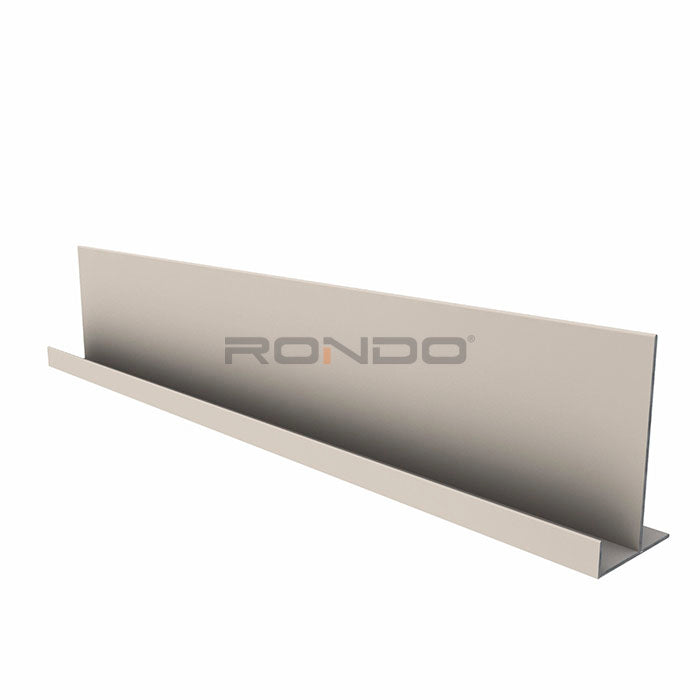 Bulkhead Trim Aluminium Direct Fix-tW For 13mm Plasterboard