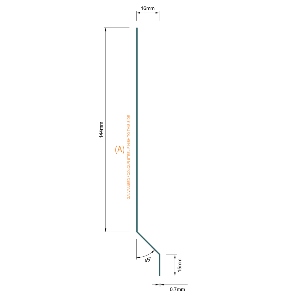 SPEEDPANEL® Flashing Head Track Single Plasterboard – Suits 13mm or 16mm plasterboard