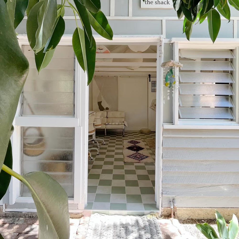 Bronte Checkerboard Sage & White Tile
