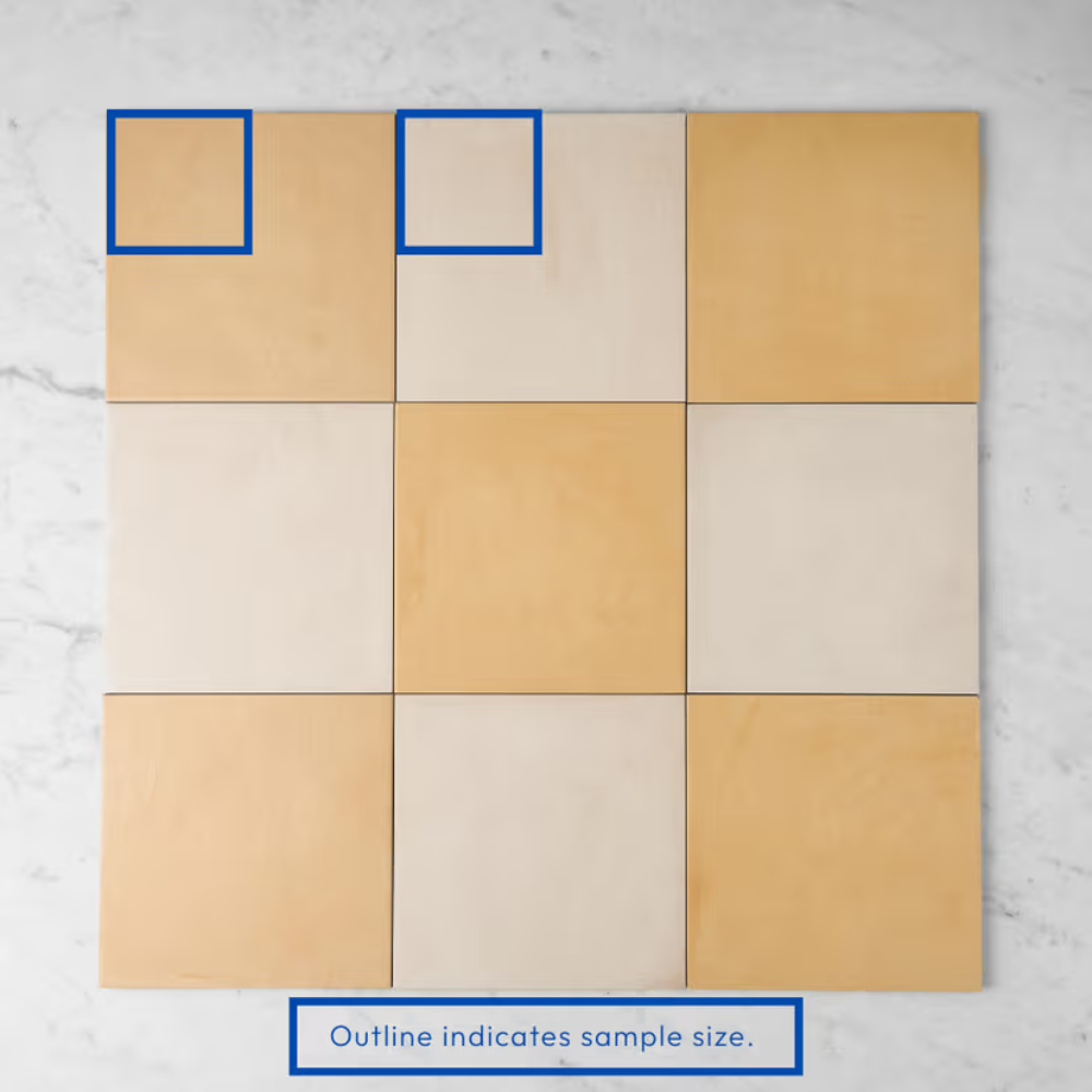Bronte Checkerboard Butter & White Tile