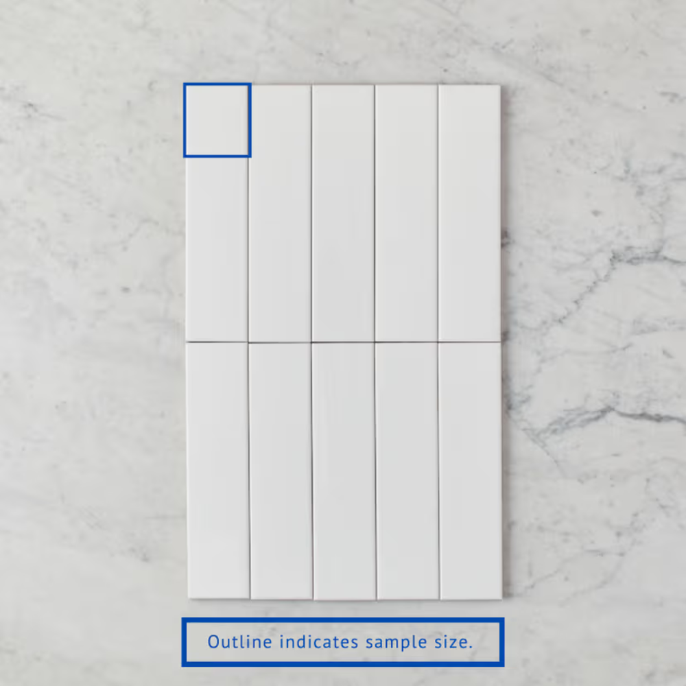 Riverton Matte White Subway Tile