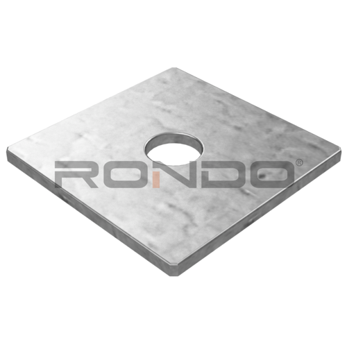 Rondo CW50 - 50mm (w) x 50mm (h) x 3mm (d) Washer with 10.5mm hole, BMT 3 mm