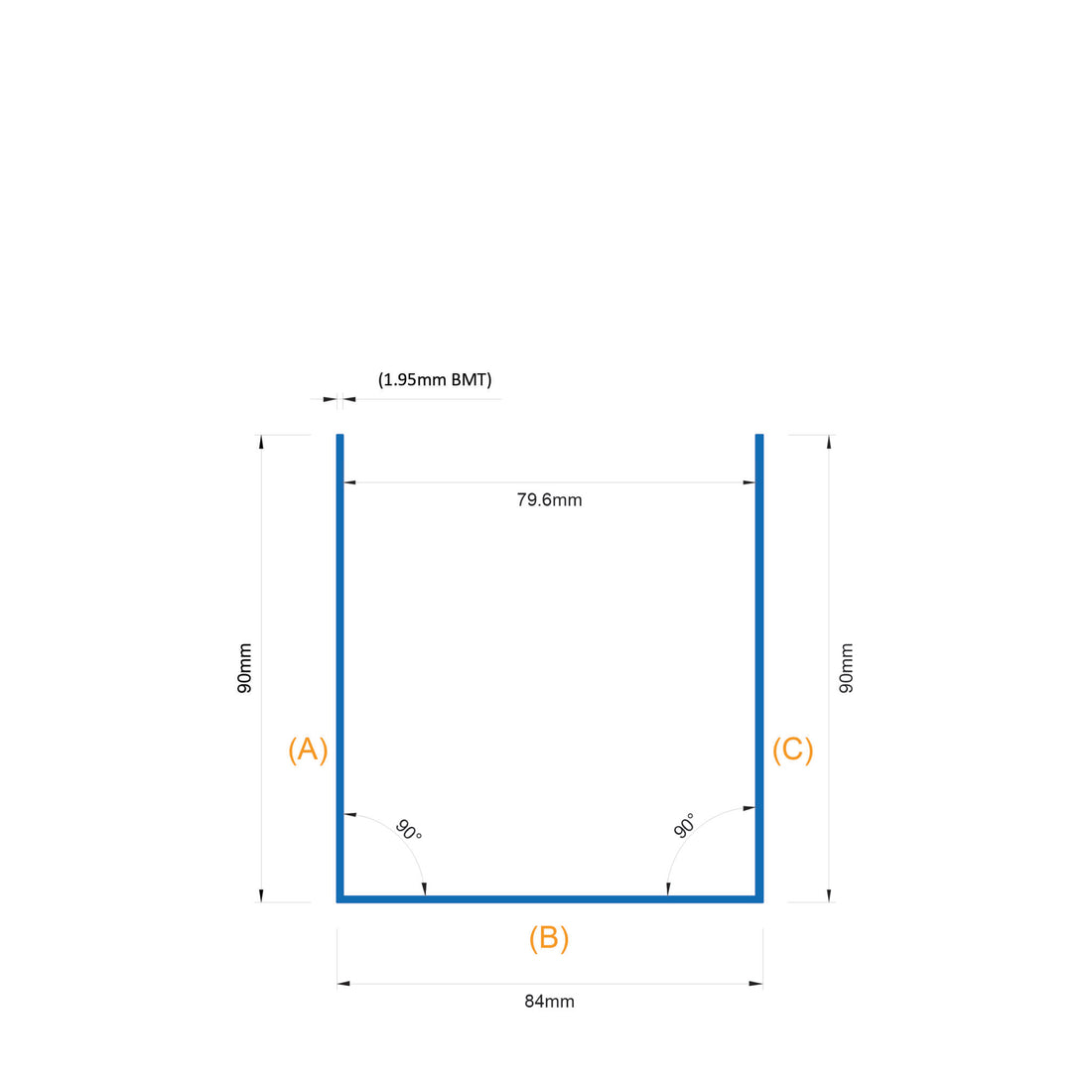 SPEEDPANEL® C-track 78mm – 90/82/90