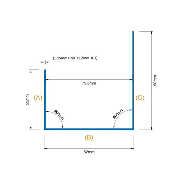 SPEEDPANEL® J-track 78mm Weep Hole – 55/82/90