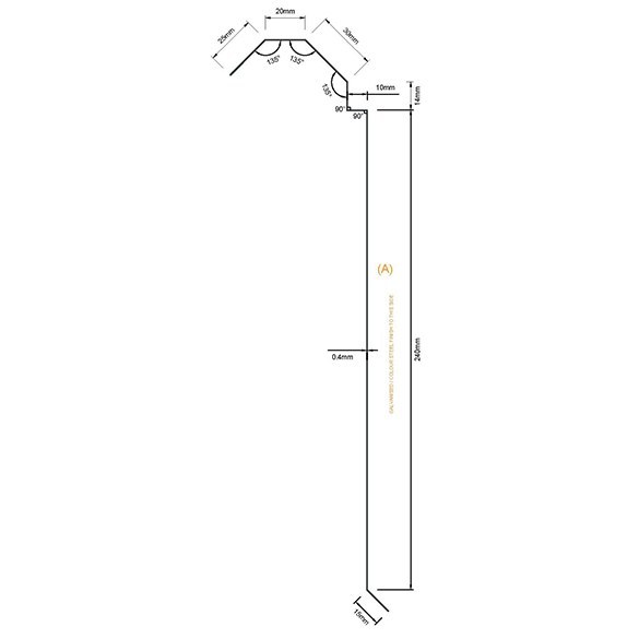 SPEEDPANEL® Flashing 78mm Horizontal Cover External Joint Full – Horizontal external application