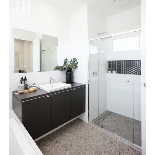 Mono Hexagon Black Matt Mosaic Tile