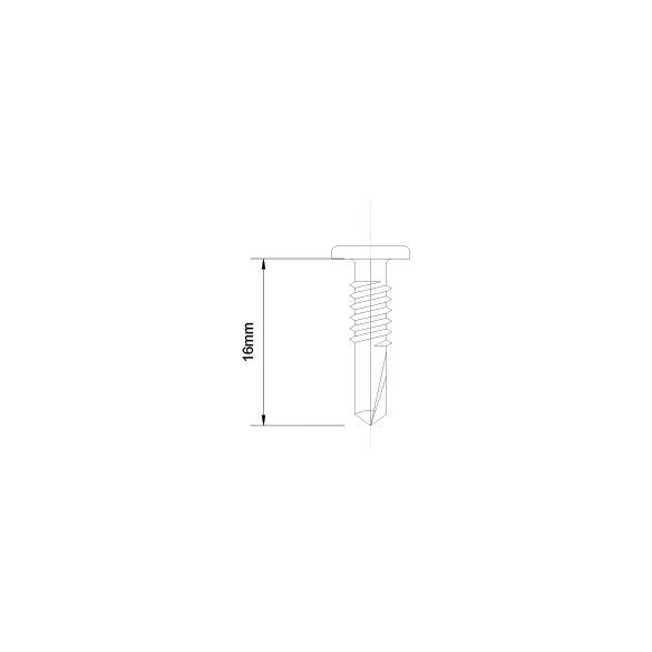 SDS Flat Top Screws – 10-16 x 16mm