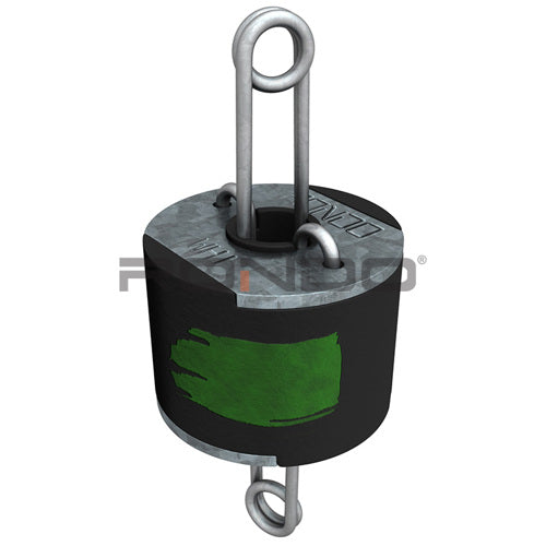 Rondo Acoustic Isolation Hanger - Green - 30A Duro Rating